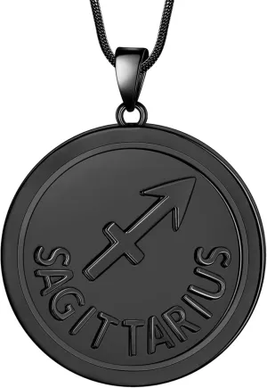 12 Constellation Necklace Zodiac Star Sign Horoscope Pendant Astrology Birthday Gifts Mens/Women Jewelry