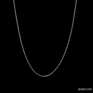 1.25mm Japanese Platinum Cable Adjustable Chain for Women JL PT CH 1216