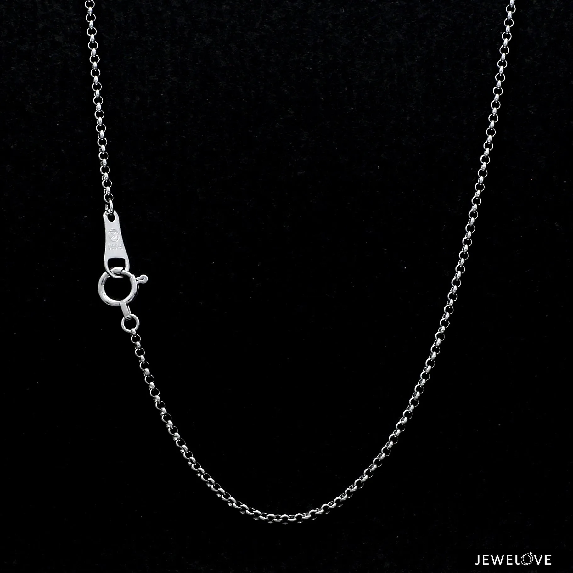1.25mm Japanese Platinum Rolo Chain for Women JL PT CH 1214-A