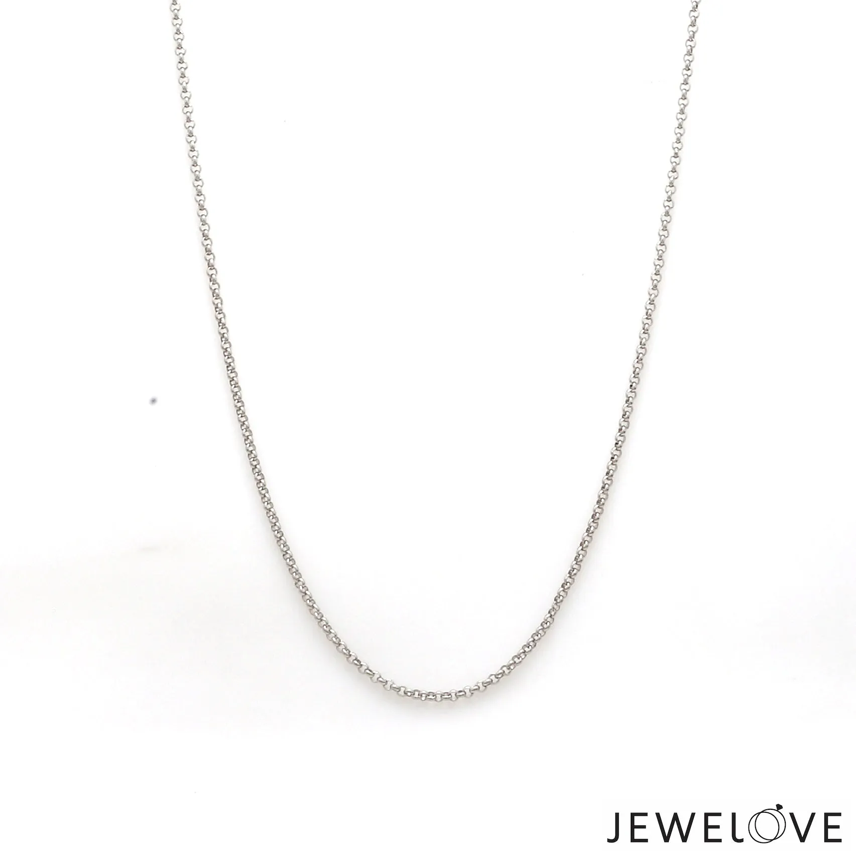 1.25mm Japanese Platinum Rolo Chain for Women JL PT CH 1214-A
