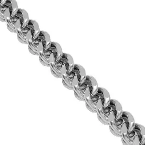14k White Gold Franco Chain 7 mm