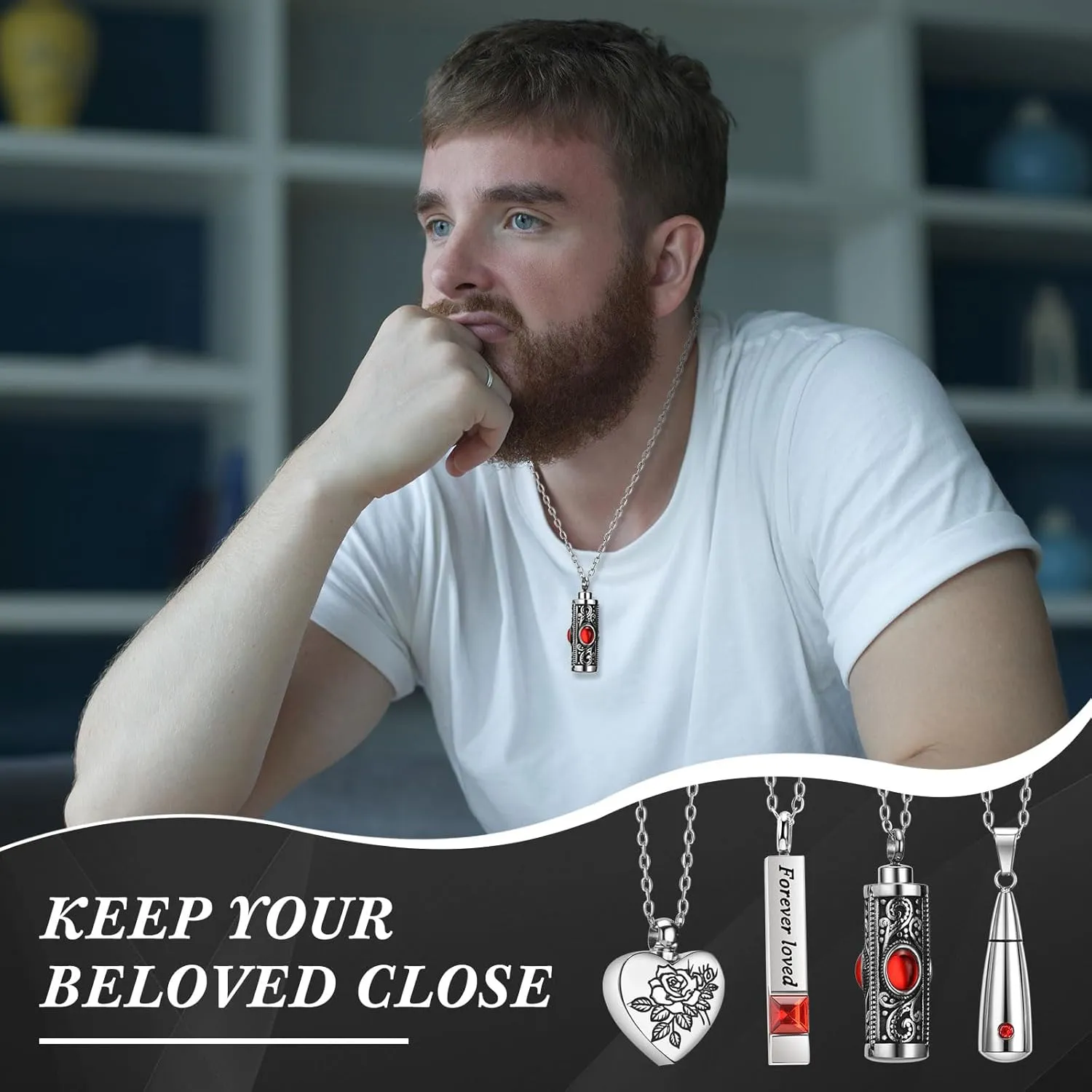 15 Pcs Urn Necklace for Ashes Keepsake Cremation Jewelry Stainless Steel Cross Heart Cubic Locket Ashes Necklace
