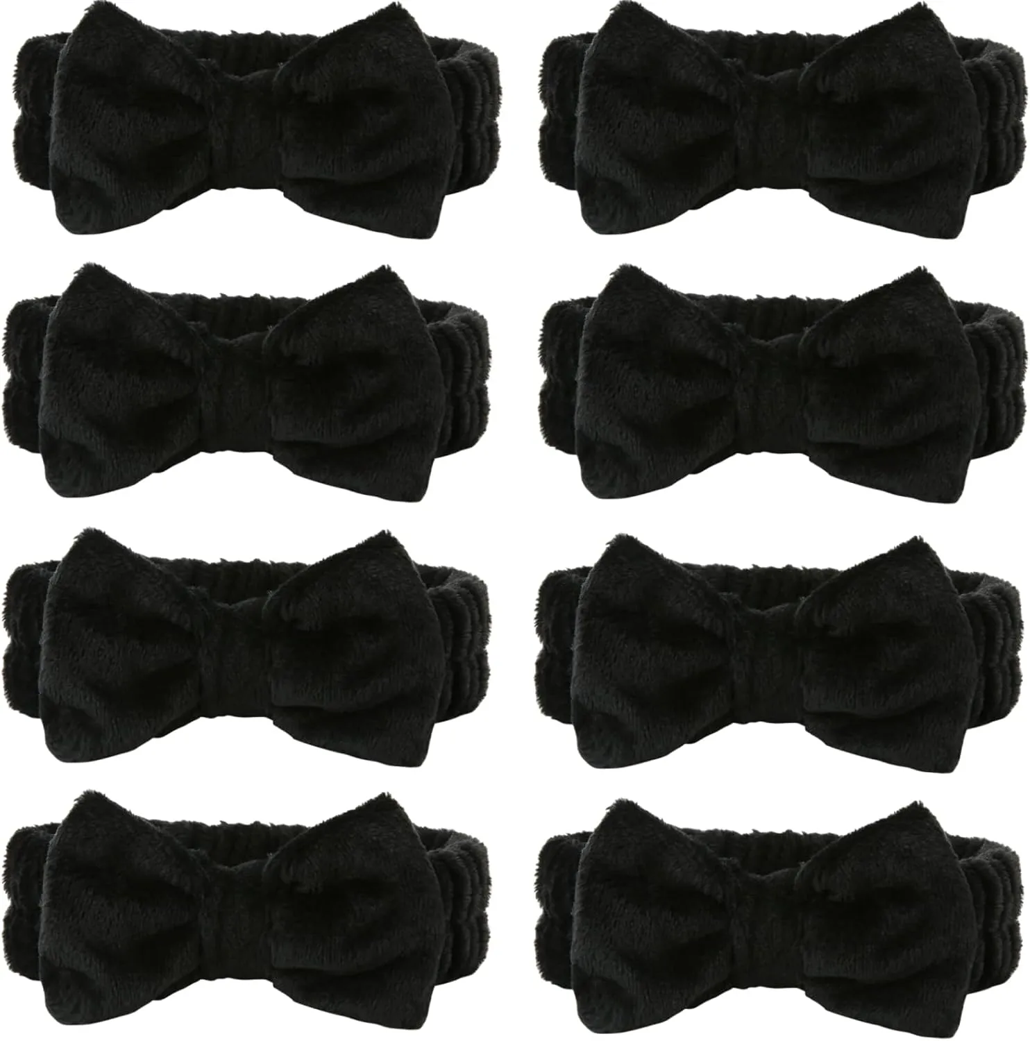 24pcs Bridesmaid Scrunchies Proposal Gifts square 4.1inch Bachelorette Hair Claws Clips Girls heart sunglasses headband gift for Wedding Party Favors (24, Black)