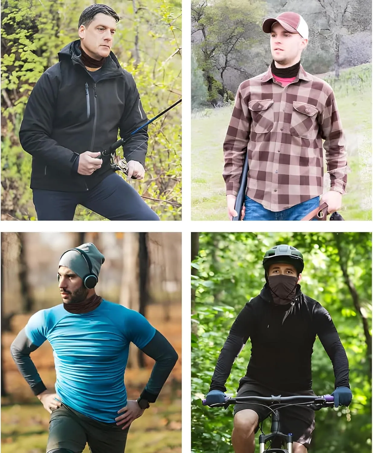 3 Pieces Balaclava Face Mask Outdoor Cycling Headgear Motorcycle Face Masks for Men and Women