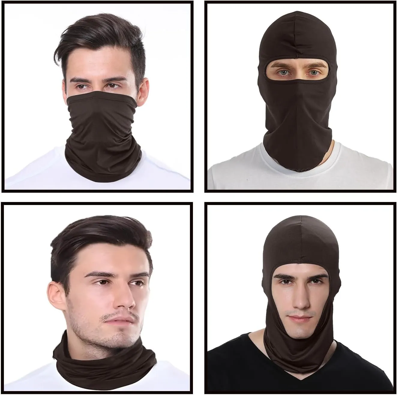 3 Pieces Balaclava Face Mask Outdoor Cycling Headgear Motorcycle Face Masks for Men and Women