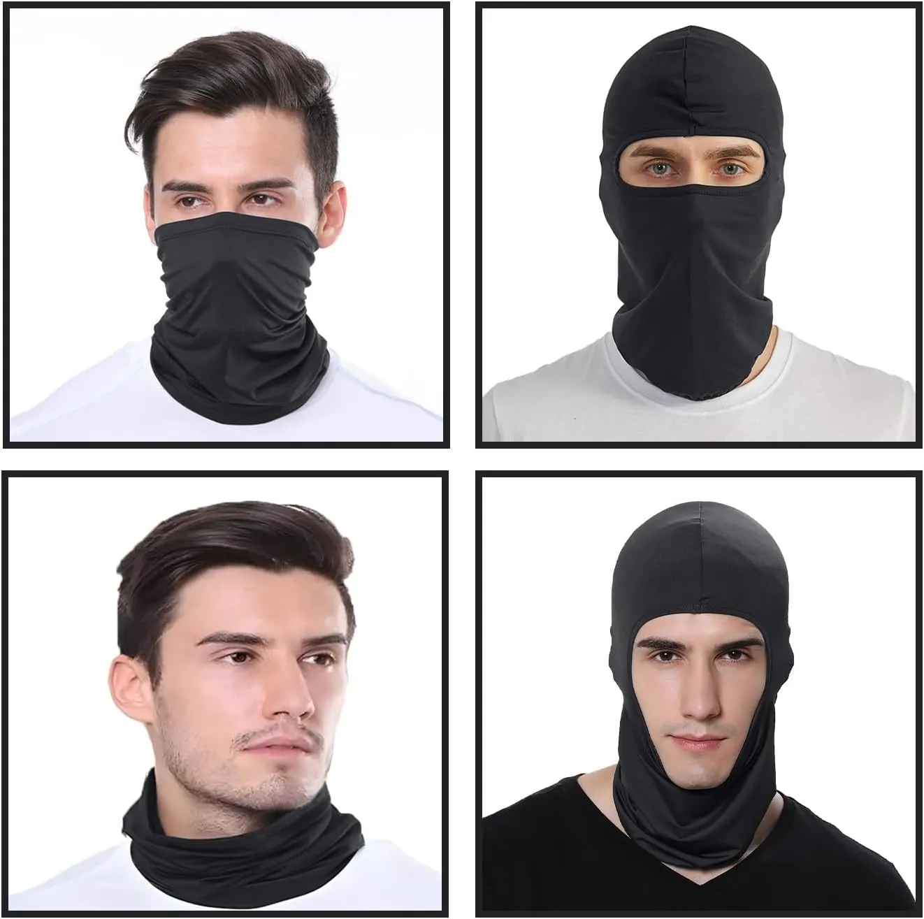 3 Pieces Balaclava Face Mask Outdoor Cycling Headgear Motorcycle Face Masks for Men and Women