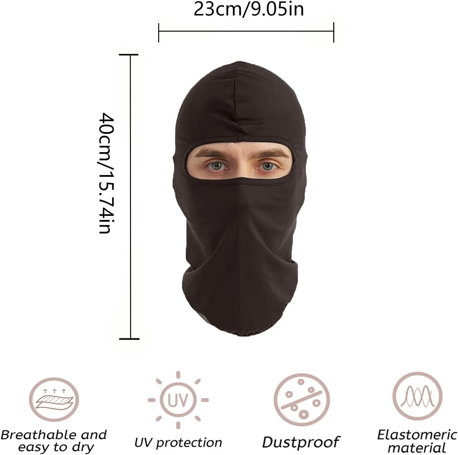 3 Pieces Balaclava Face Mask Outdoor Cycling Headgear Motorcycle Face Masks for Men and Women
