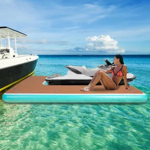 8FT L-Shaped Inflatable Jet Ski Dock, Inflatable Boat Bumper Fender for Docking and Storing Your Jet Ski, Yachts, Fishing Pontoon Boat, Made from Rigid Material