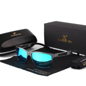 Aluminium Rectangle Masculine Style Men Polarized Sunglasses