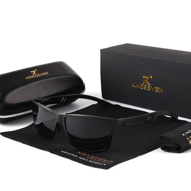 Aluminium Rectangle Masculine Style Men Polarized Sunglasses