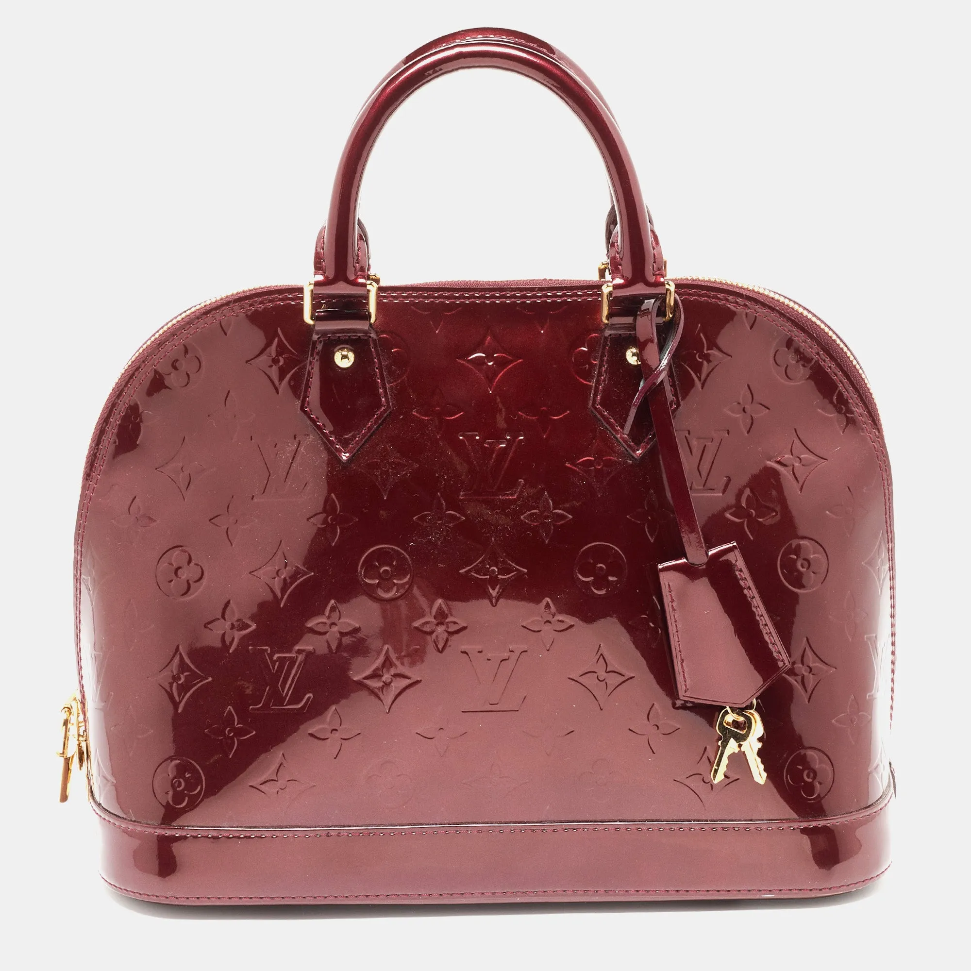 Amarante Monogram Vernis Alma PM Bag