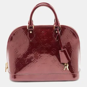 Amarante Monogram Vernis Alma PM Bag