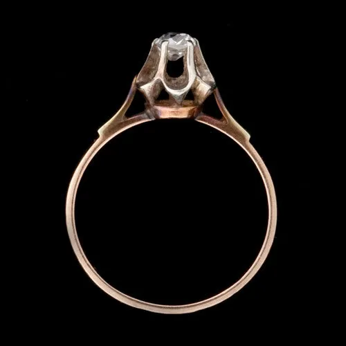 Antique Old Mine Cut Diamond Ring