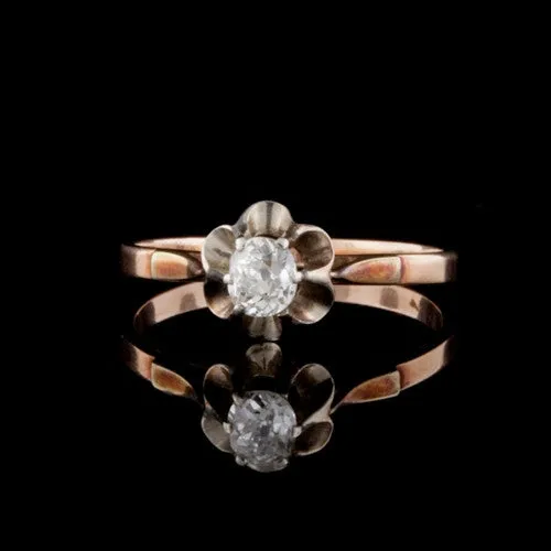 Antique Old Mine Cut Diamond Ring