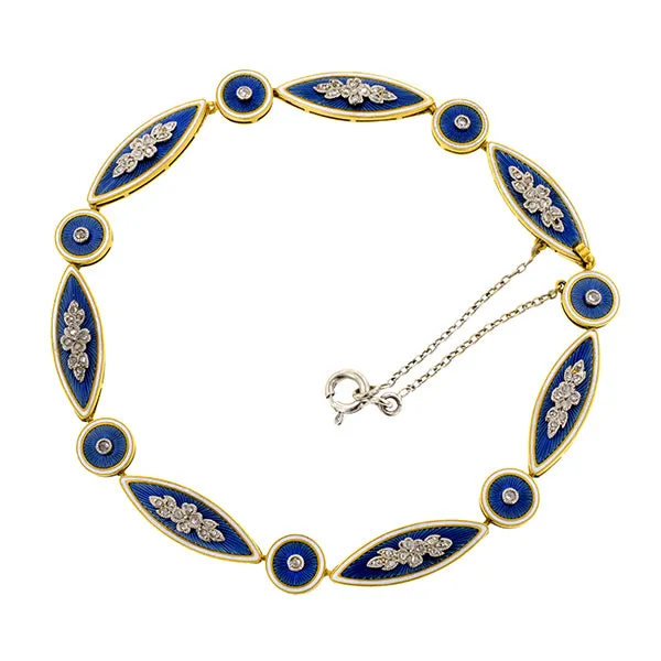 Belle Epoque Diamond & Enamel Bracelet