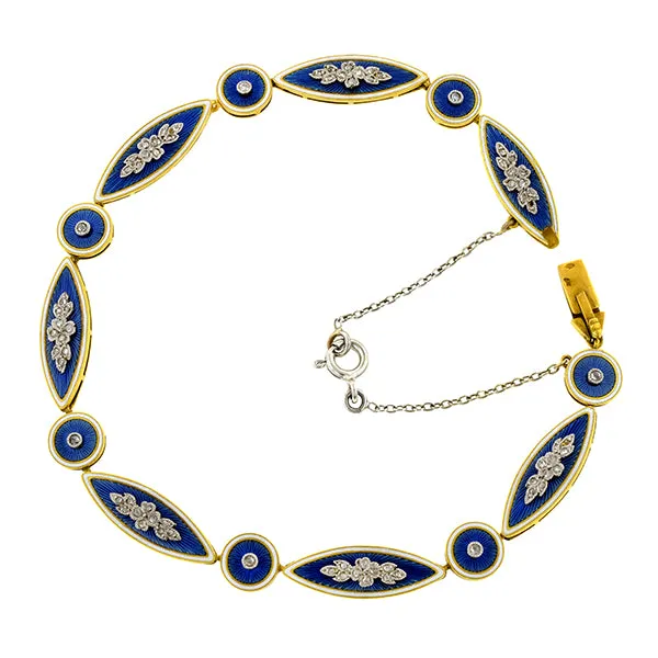 Belle Epoque Diamond & Enamel Bracelet