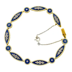 Belle Epoque Diamond & Enamel Bracelet