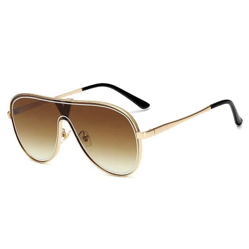 Brandon Retro Aviator Sunglasses