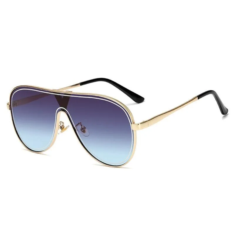 Brandon Retro Aviator Sunglasses