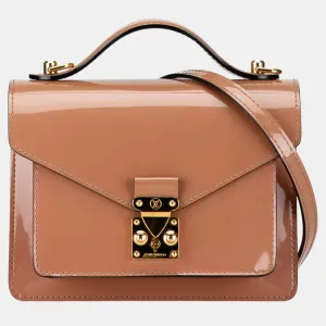 Brown Tone Monogram Vernis Monceau BB Shoulder Bag