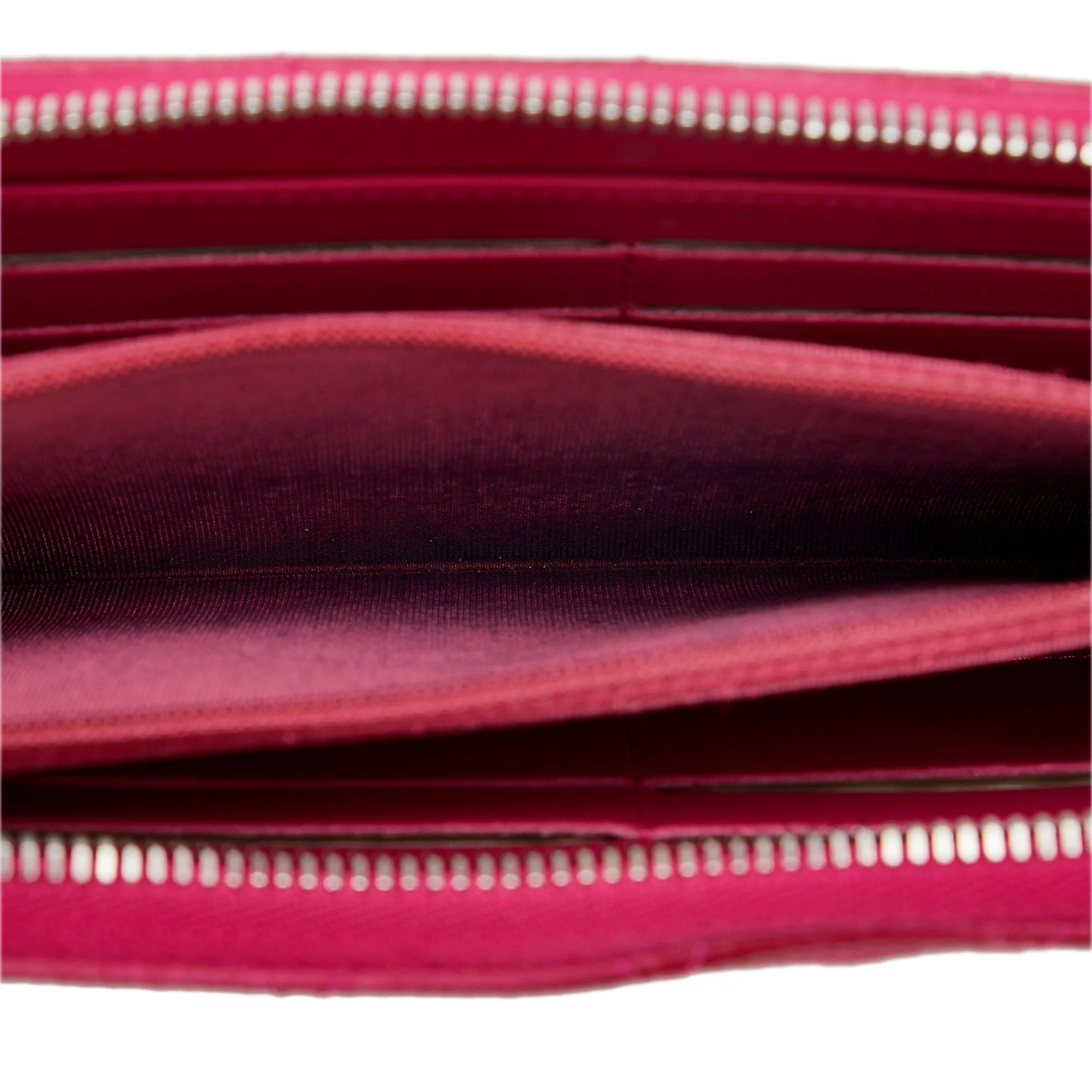 Chanel CC Caviar Zip Around Wallet Long Wallets