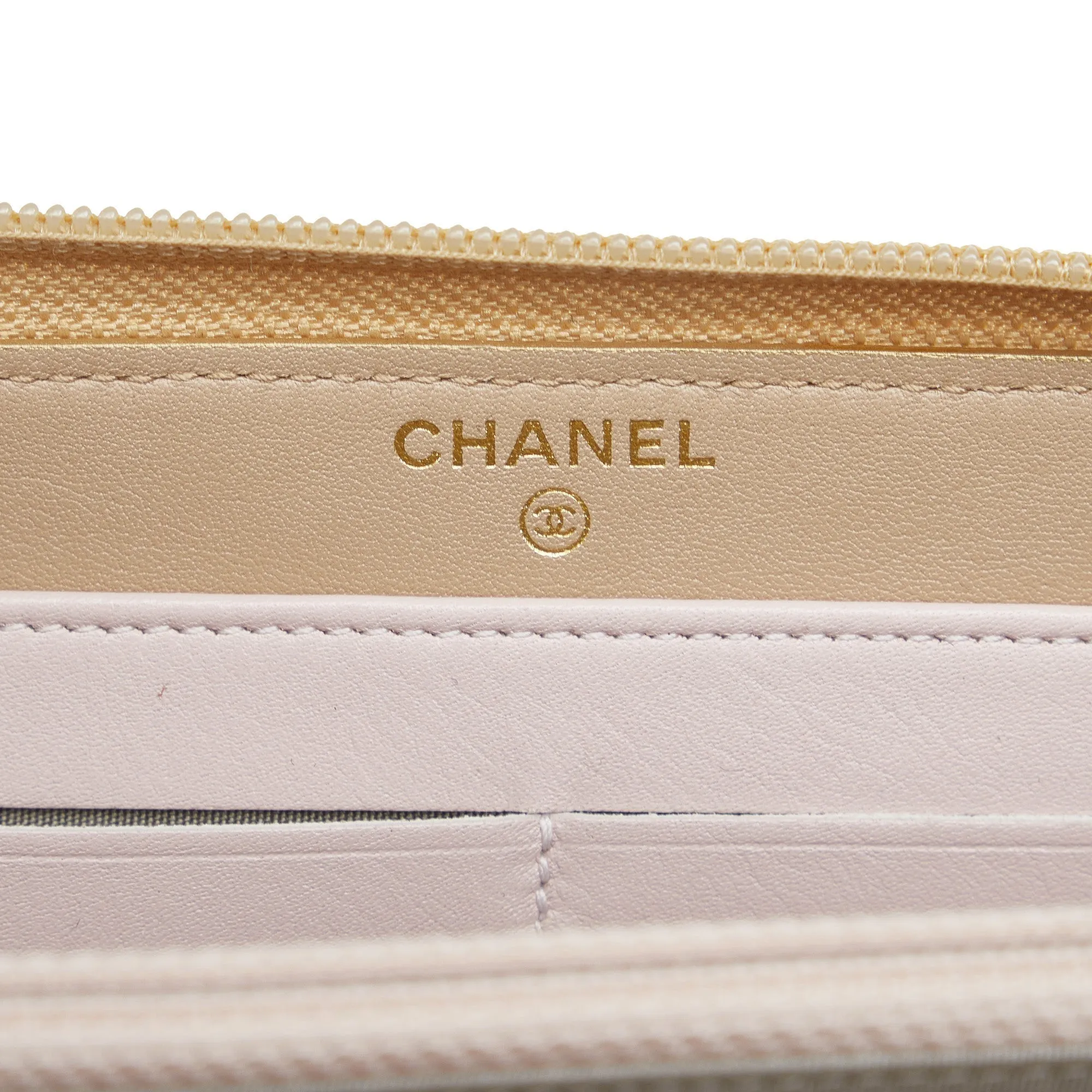 Chanel CC Zip Around Wallet Long Wallets