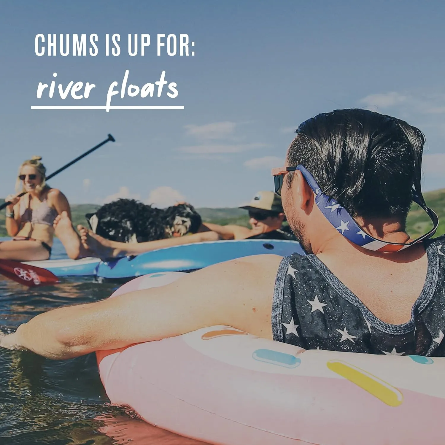 Chums Neoprene Classic Eyewear Retainer - Durable Floating Sunglasses Sport Strap