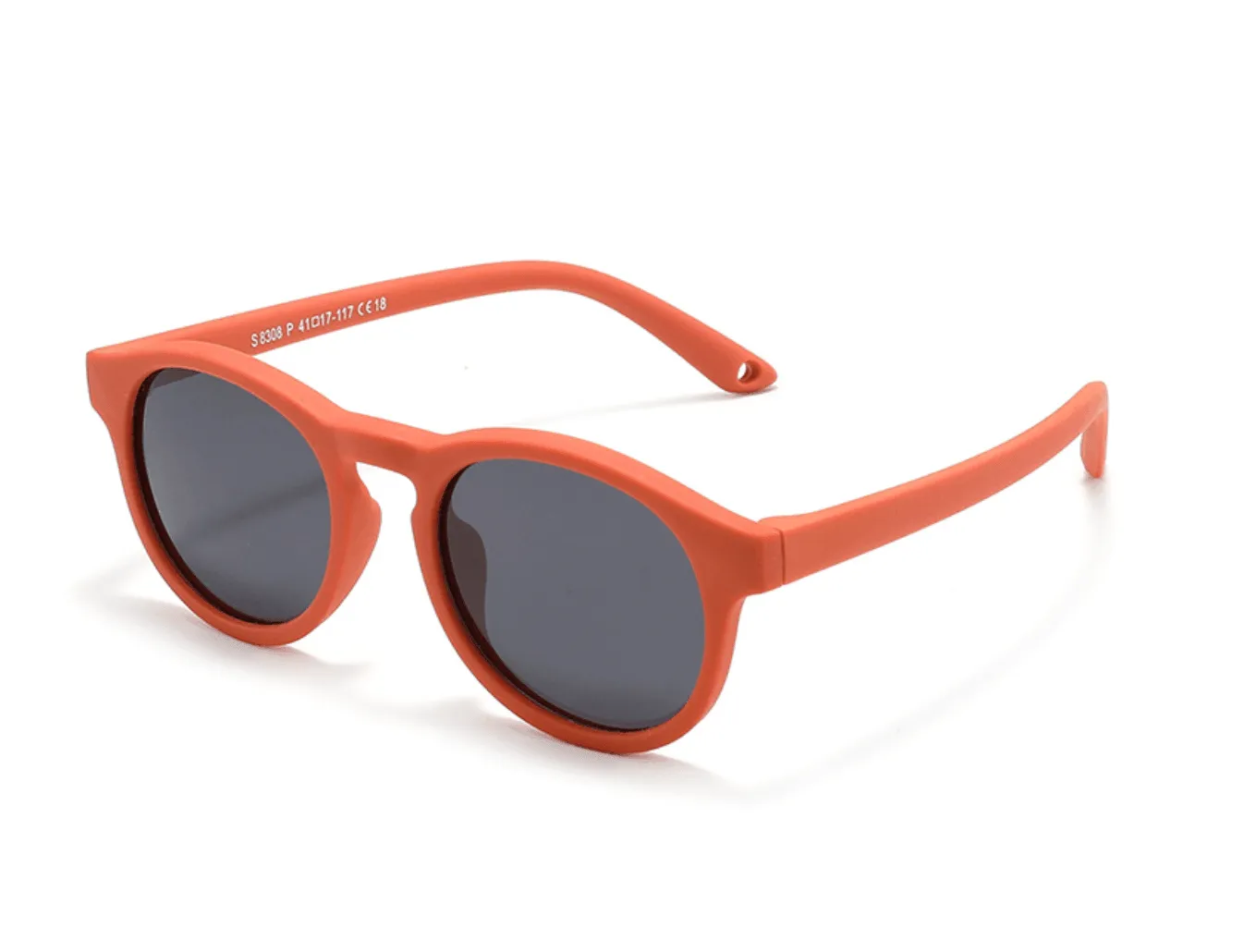 Classic Retro Round Baby Sunglasses (0-3 years) with Hard Storage Case & Strap