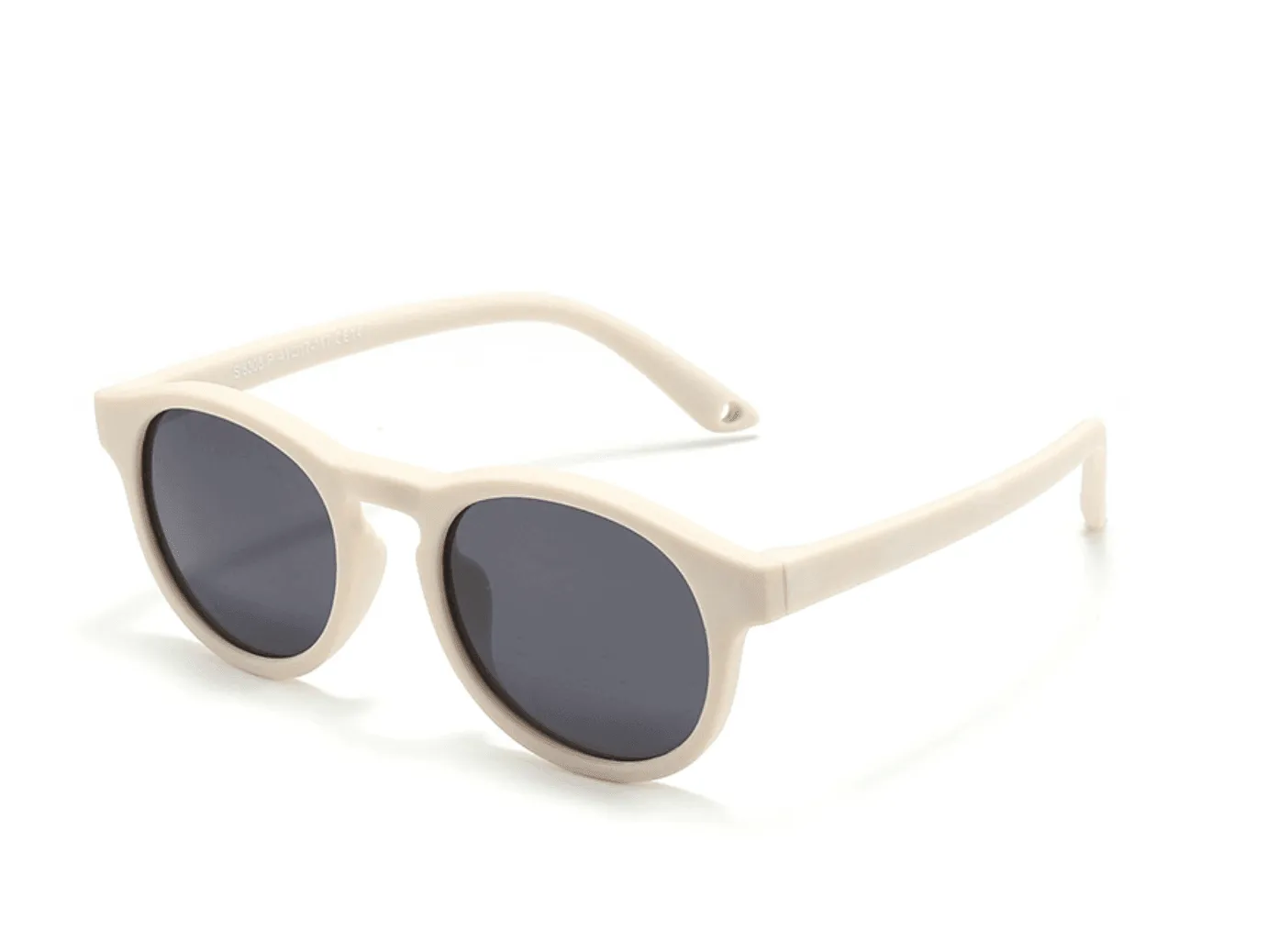 Classic Retro Round Baby Sunglasses (0-3 years) with Hard Storage Case & Strap