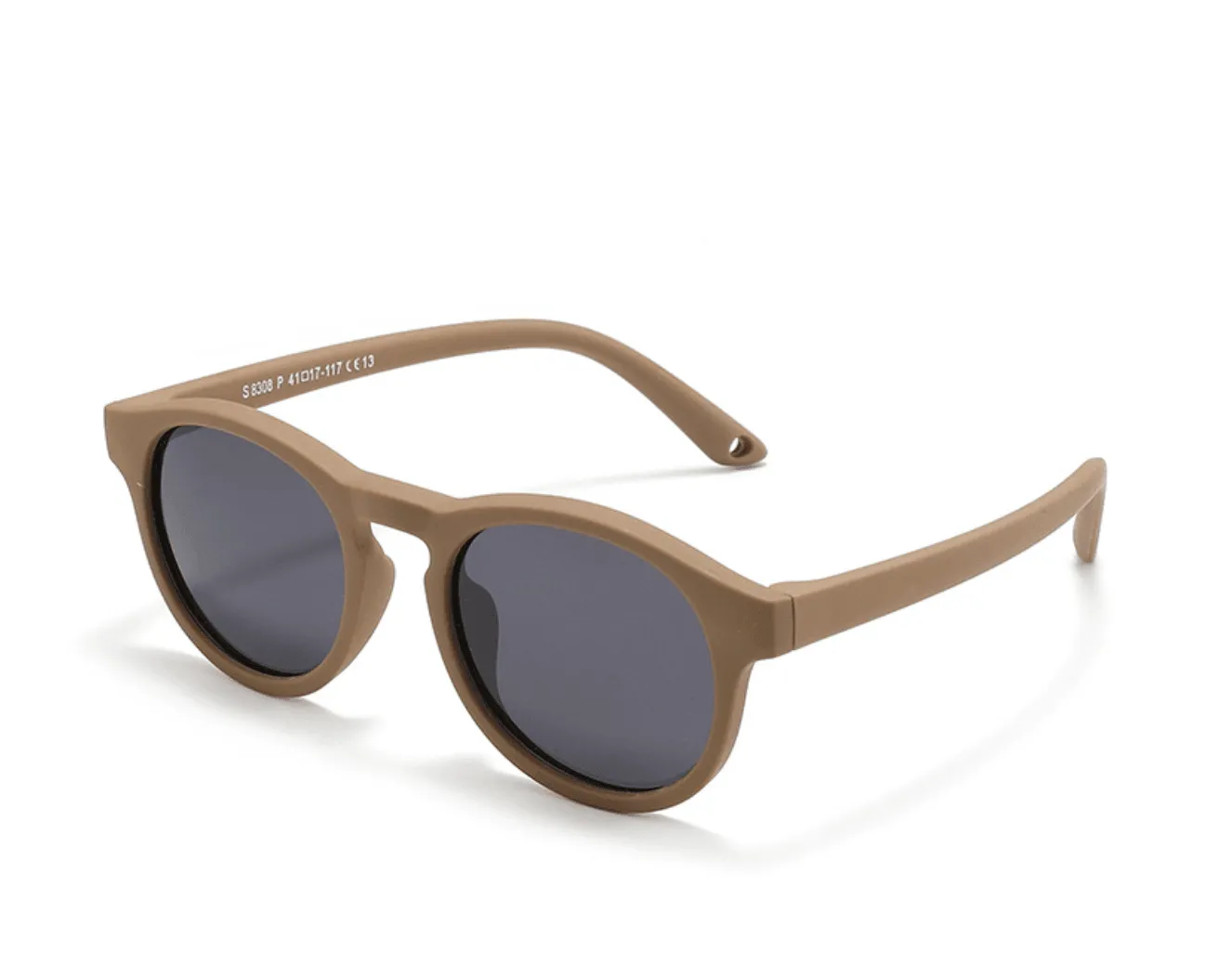 Classic Retro Round Baby Sunglasses (0-3 years) with Hard Storage Case & Strap