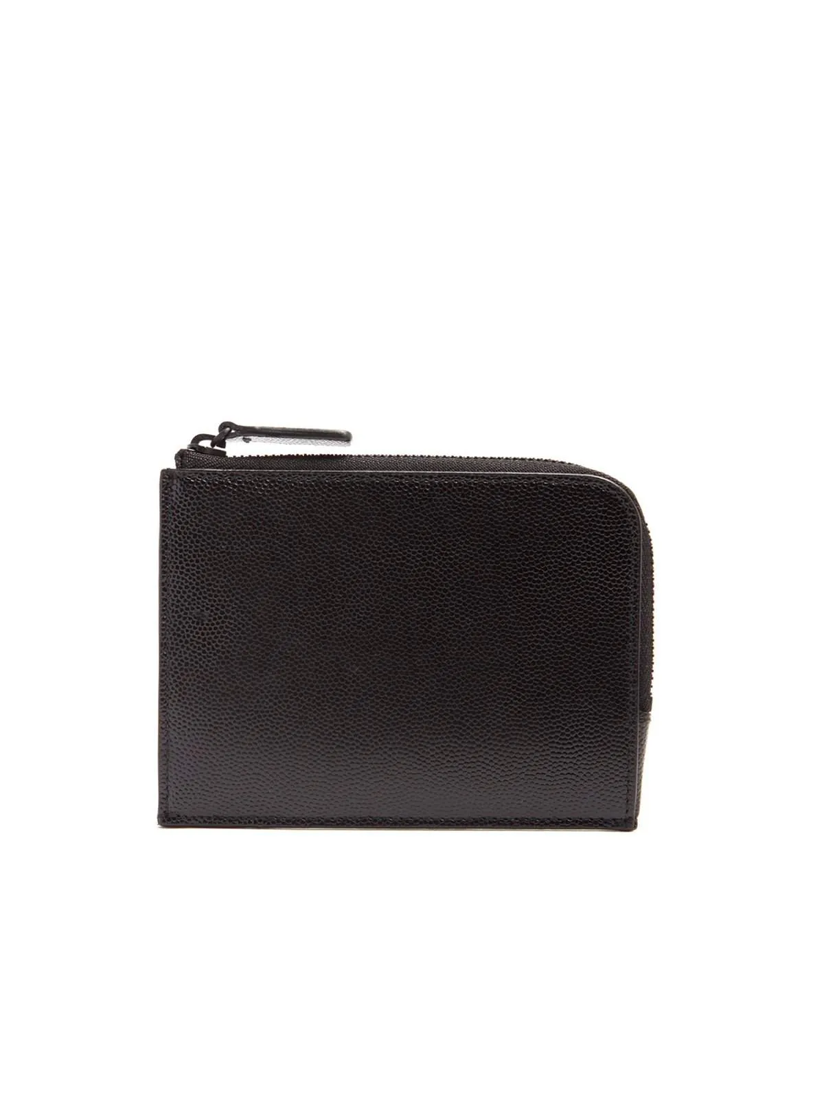 Common Projects Zip Around Pebbled Leather Wallet Black
