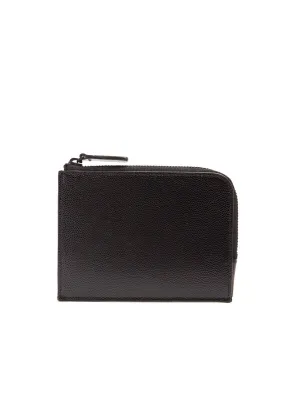 Common Projects Zip Around Pebbled Leather Wallet Black