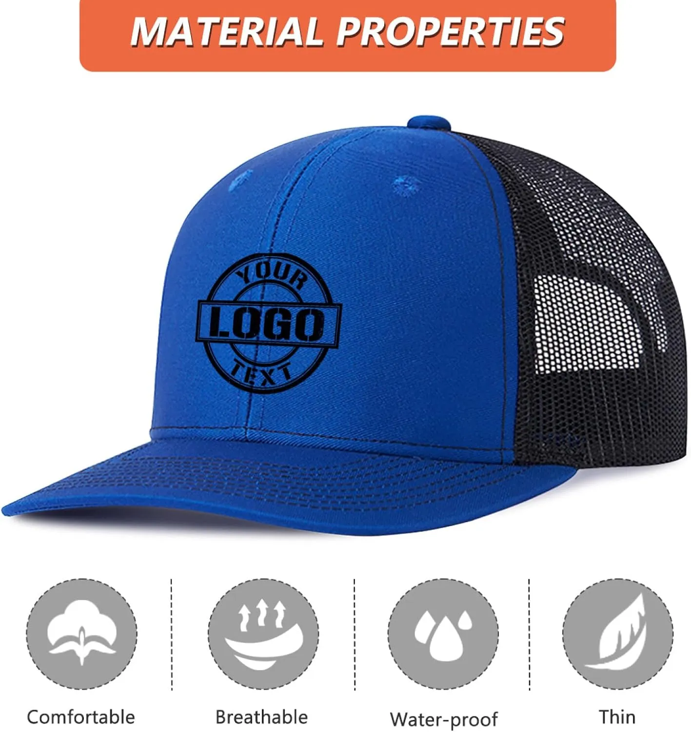 Custom Hats for Men Women Custom Hats Design Your Own Logo Customized Trucker Hat Customize Baseball Hat