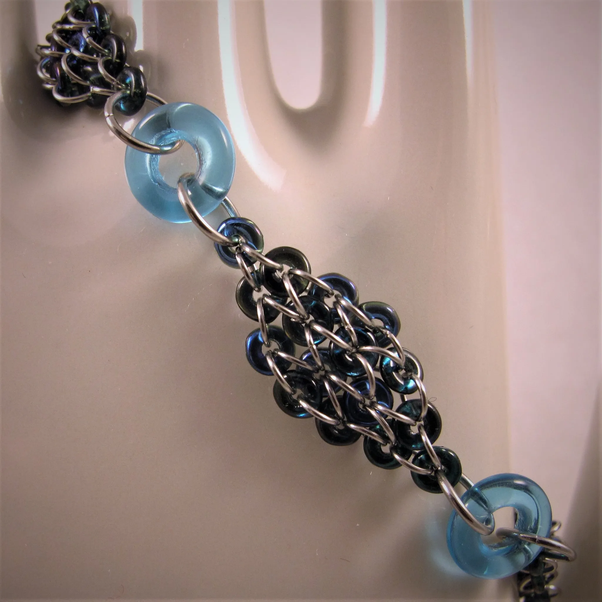 Diamonds and Rings chainmaille Bracelet