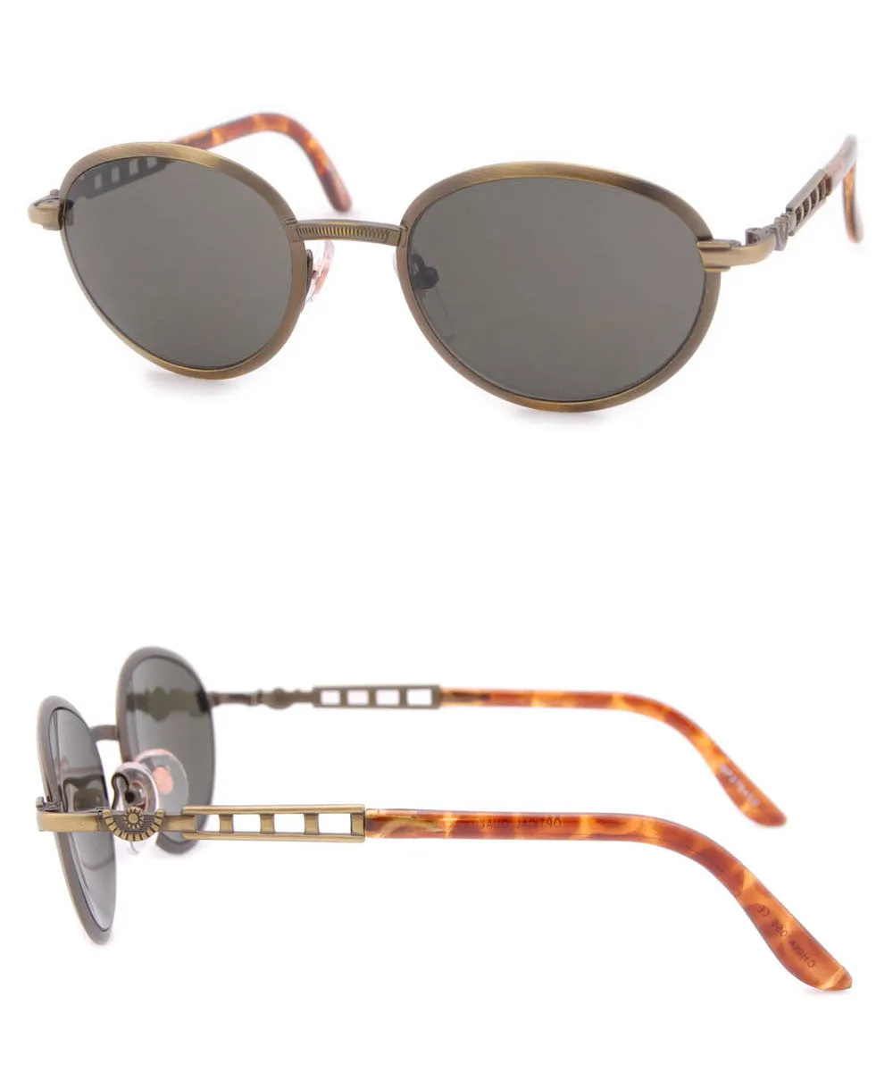 FITZGERALD Brass Oval Sunglasses