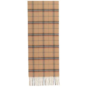 Fraas Wide Check Scarf - Camel Beige