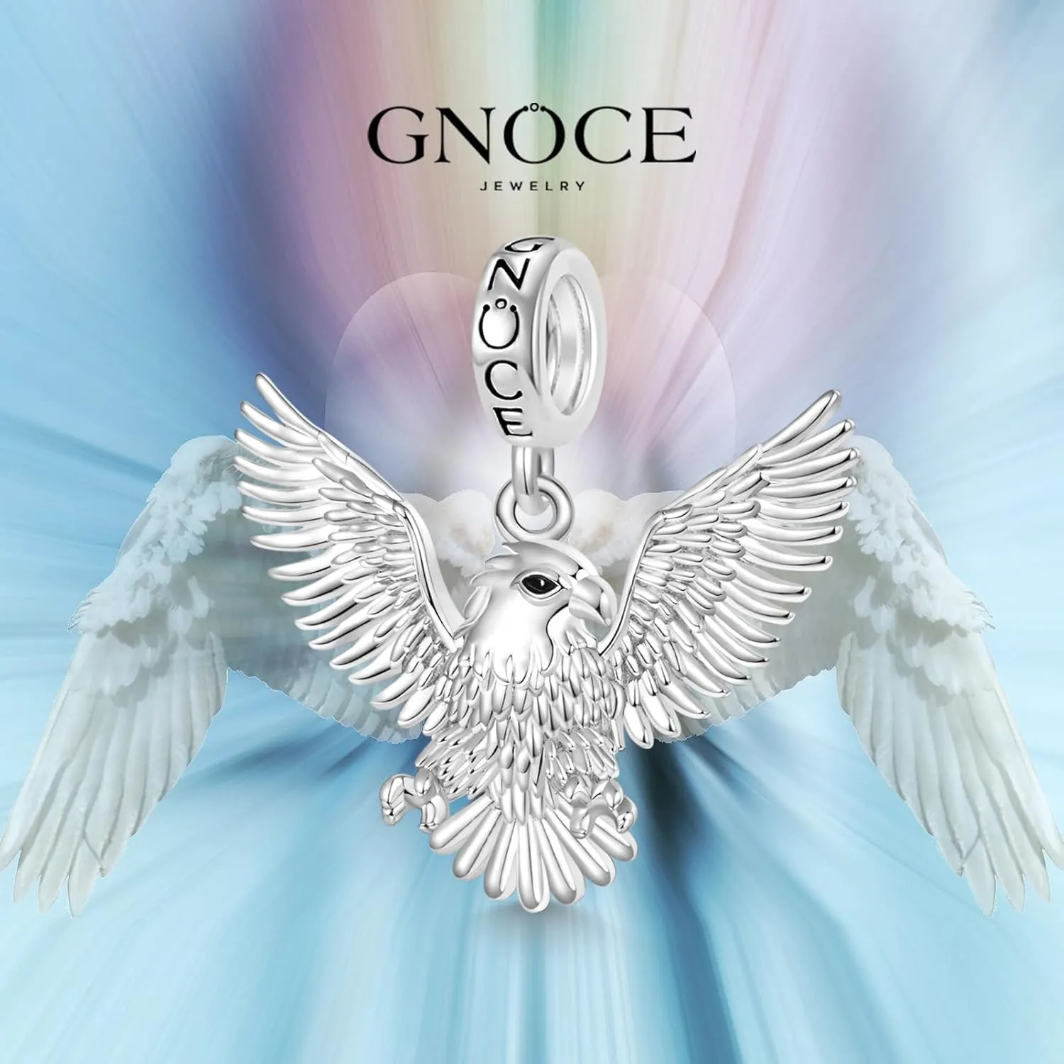 GNOCE Anmial Charm Bracelet for Her, S925 Sterling Silver Bead Charm Fit Bracelet/Necklace for Women Girls Wife Daughter/Jewelry Gift