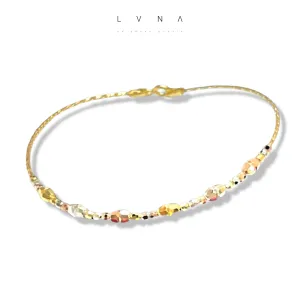 #GOLD2024 | 18K Golden Omega Beaded Bracelet