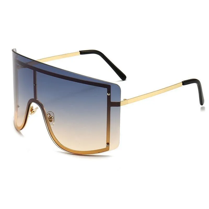 Jacklin Retro Rectangle Sunglasses