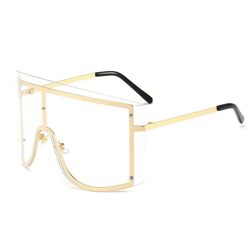 Jacklin Retro Rectangle Sunglasses