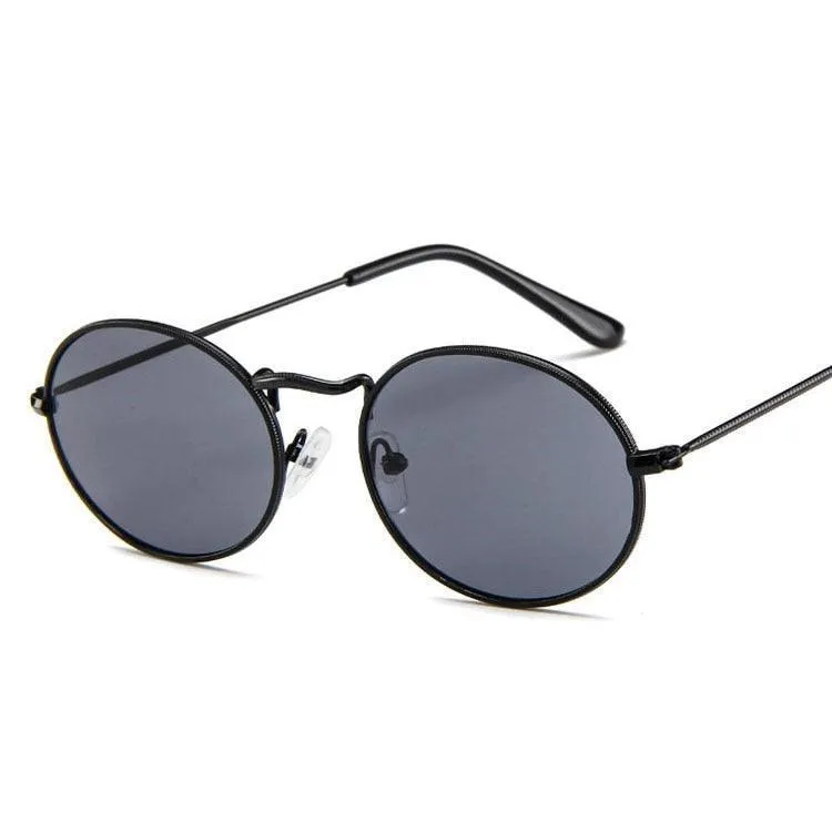 Jonah Retro Oval Sunglasses