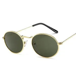 Jonah Retro Oval Sunglasses