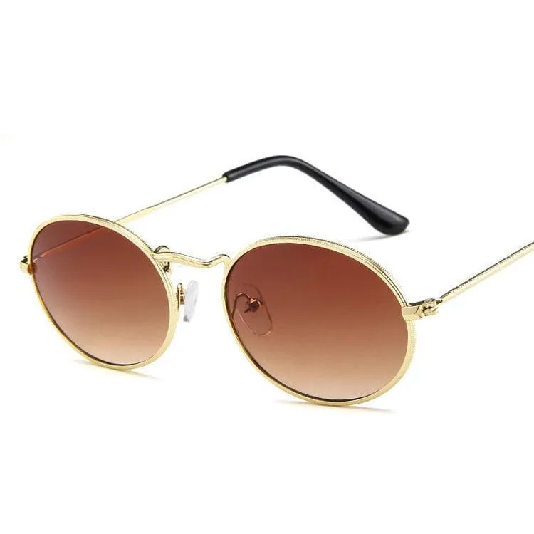 Jonah Retro Oval Sunglasses