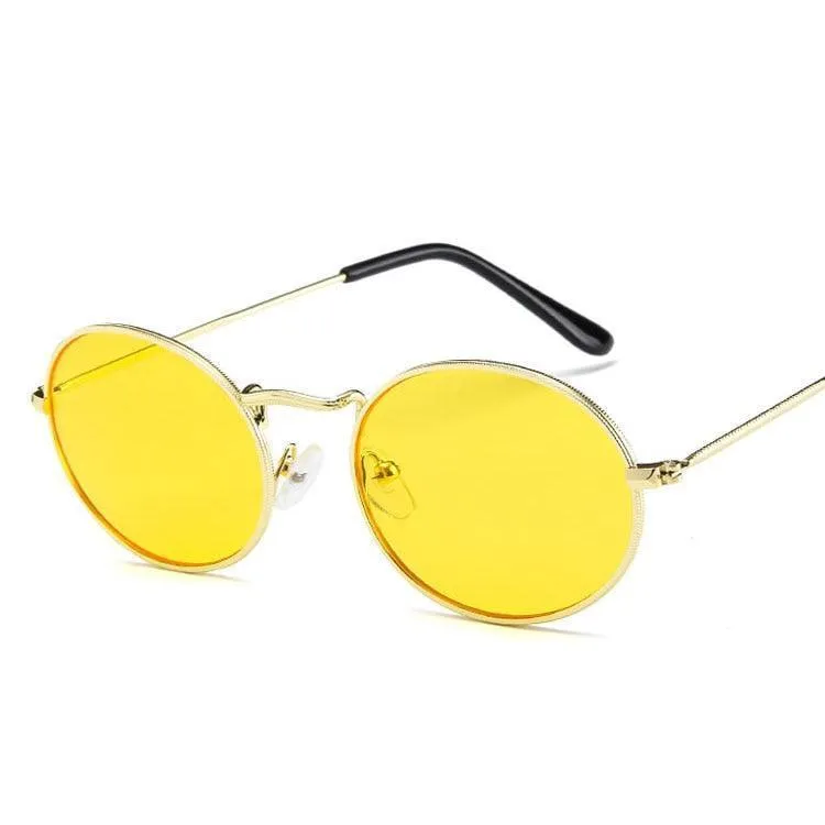 Jonah Retro Oval Sunglasses