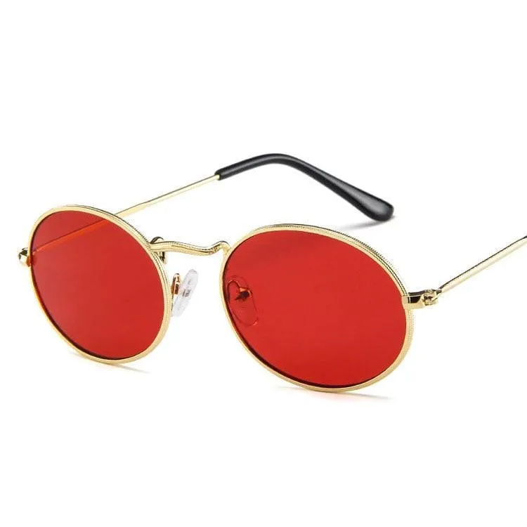 Jonah Retro Oval Sunglasses