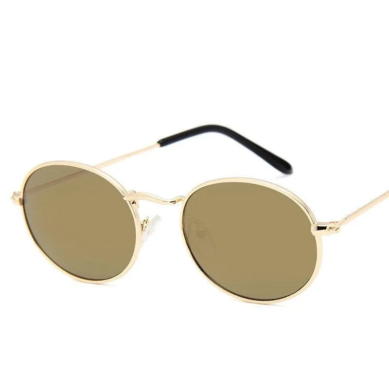 Jonah Retro Oval Sunglasses