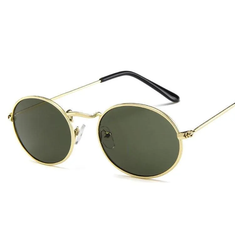 Jonah Retro Oval Sunglasses