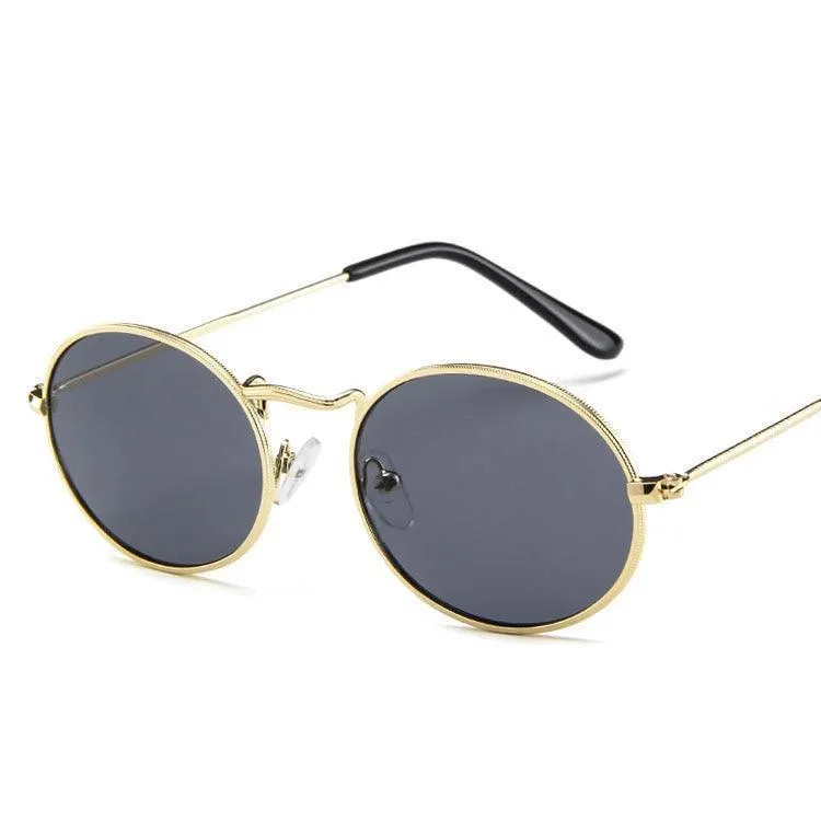 Jonah Retro Oval Sunglasses