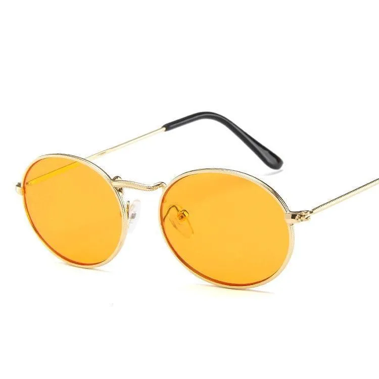 Jonah Retro Oval Sunglasses