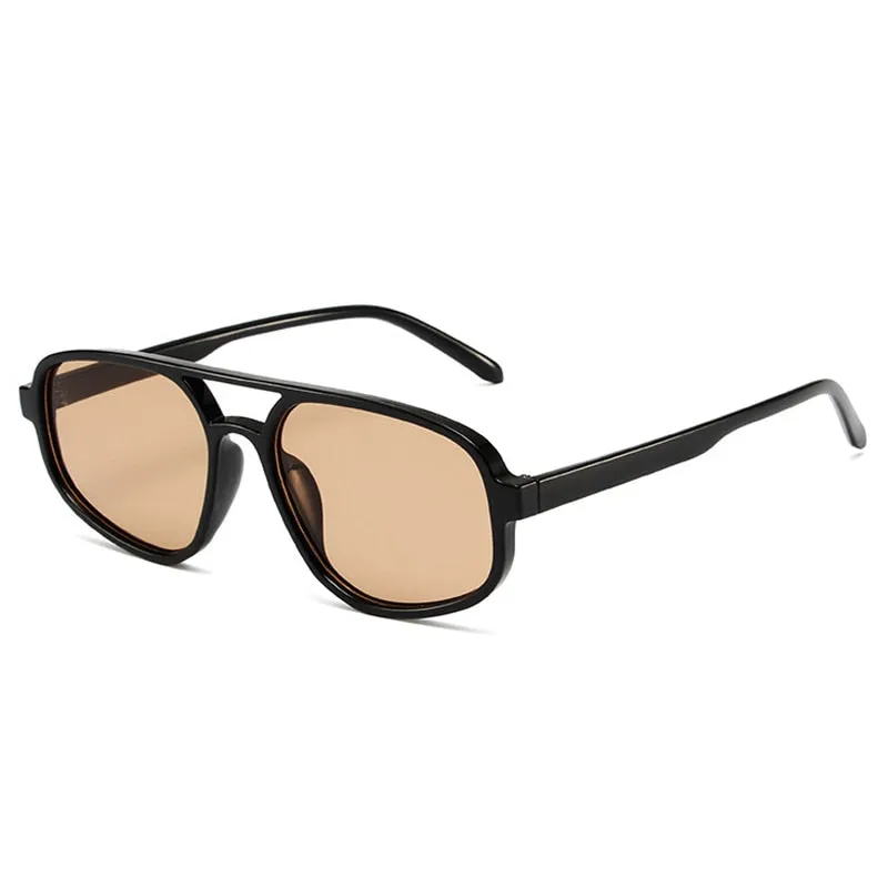Jordana Retro Acetate Aviator Sunglasses - 6 Colors